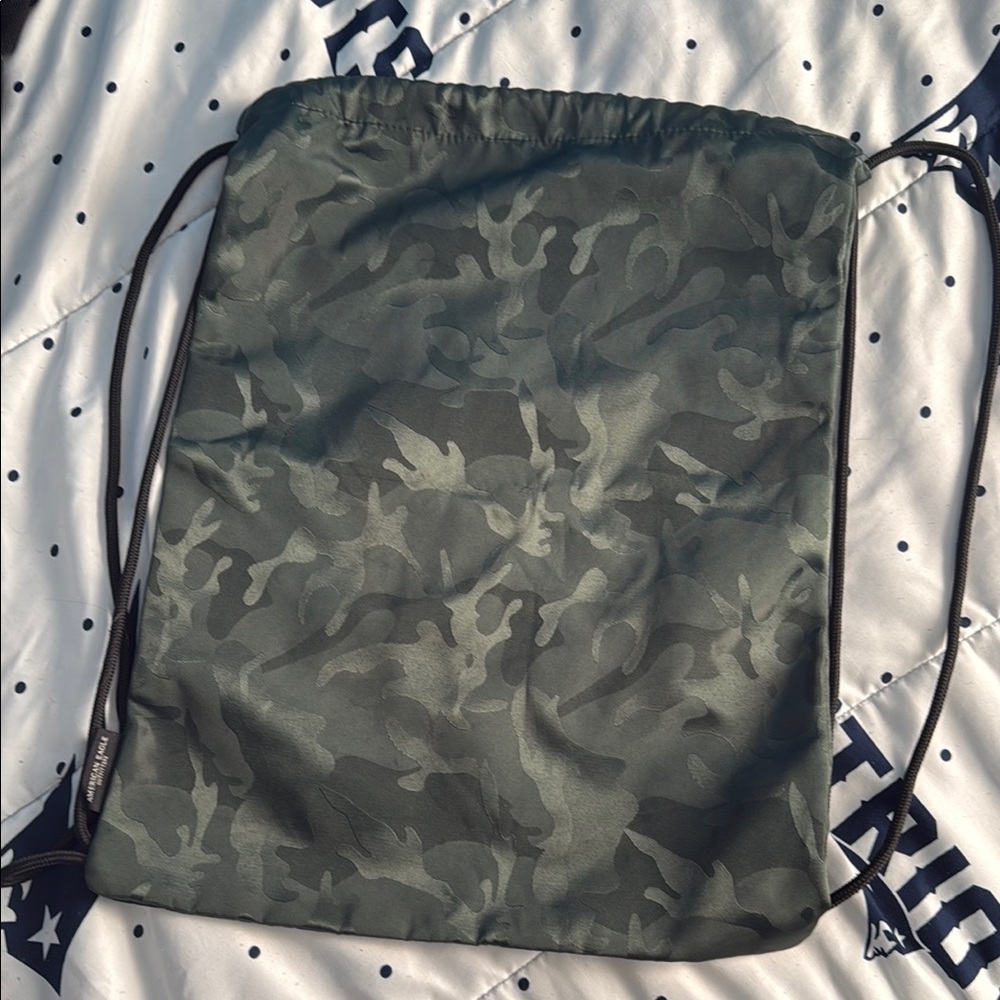 American Eagle Outfitters Green Backpack Camouflage Design